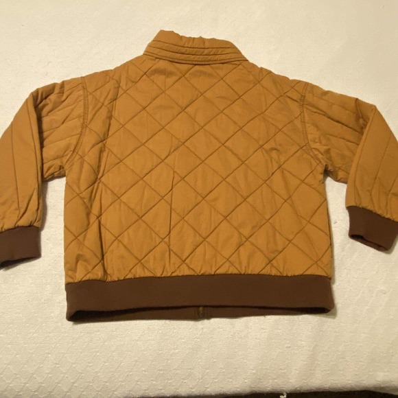 Wild Fable Women's Medium Oversized Woven Quilted Bomber Jacket Dessert Orange - Picture 12 of 13